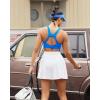 RUNNING GIRL Sports Bras for Women High Support, High Impact Running Sports Bra Moulded Cup Racerback Sports Bras(Royal Blue)