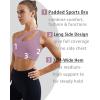 RUNNING GIRL Womens One Shoulder Sports Bras Workout Left Strap Yoga Bras Cute Medium Support Crop Top(1-purple)