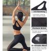 RUNNING GIRL Womens One Shoulder Sports Bras Workout Left Strap Yoga Bras Cute Medium Support Crop Top(B-black)