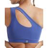RUNNING GIRL Womens One Shoulder Sports Bras Workout Left Strap Yoga Bras Cute Medium Support Crop Top(Violet)