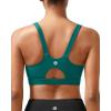 RUNNING GIRL Sports Bra for Women High Support, Molded Cup High Impact Sports Bras for Women with Sewn in Pads(Teal)