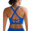 RUNNING GIRL Sports Bra for Women High Support,Molded Cup High Impact Sports Bras with Sewn in Pads(Blue)