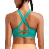 RUNNING GIRL Sports Bra for Women High Support,Molded Cup High Impact Sports Bras with Sewn in Pads(Bright Green)