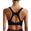 RUNNING GIRL Sports Bras for Women High Support, High Impact Running Sports Bra Moulded Cup Racerback Sports Bras(Black)