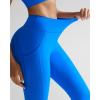 RUNNING GIRL Leggings with Pockets for Women,High Waist Athletic Yoga Pants with Tummy Control Buttery Soft(Bright Blue)