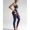 RUNNING GIRL Leggings with Pockets for Women,High Waist Athletic Yoga Pants with Tummy Control Buttery Soft(Navy Blue)