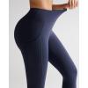 RUNNING GIRL Leggings with Pockets for Women,High Waist Athletic Yoga Pants with Tummy Control Buttery Soft(Navy Blue)