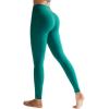 RUNNING GIRL Compression Leggings with Pockets for Women Tummy Control Leggings No Front Seam Workout High Waist Yoga Pants(Green)