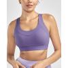 RUNNING GIRL Sports Bra for Women High Support, Molded Cup High Impact Sports Bras with Sewn in Pads Strappy Running Bra(Mauve)