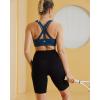RUNNING GIRL Sports Bras for Women,Padded Strappy Sports Bras Criss-Cross Back Medium Support Sports Bras with Removable Cups(1-dark Blue)