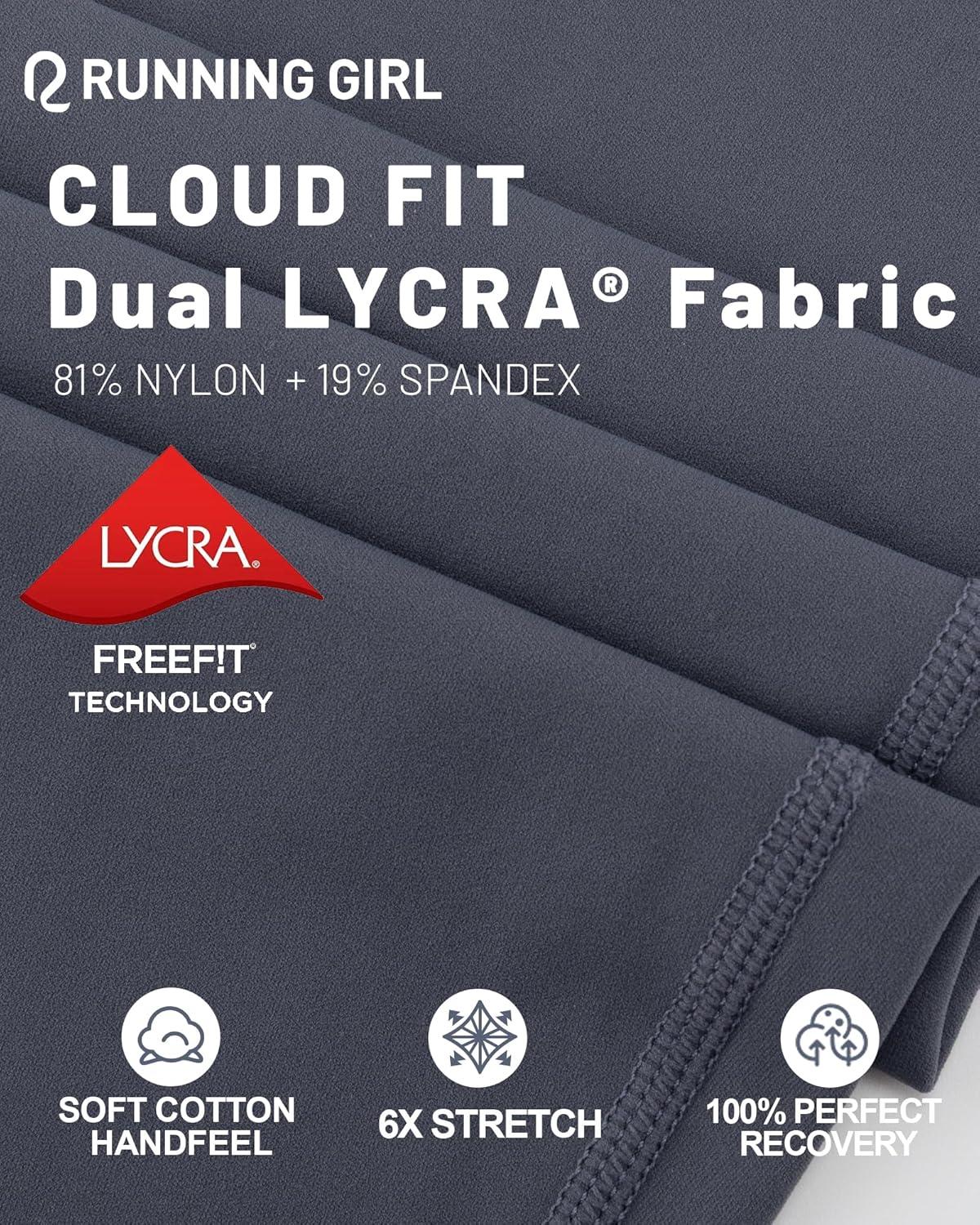 imageRUNNING GIRL Leggings with Pockets for Women Tummy Control 25quot High Waisted Yoga Pants Buttery Soft Gym Workout Yoga LeggingsCharcoal Grey