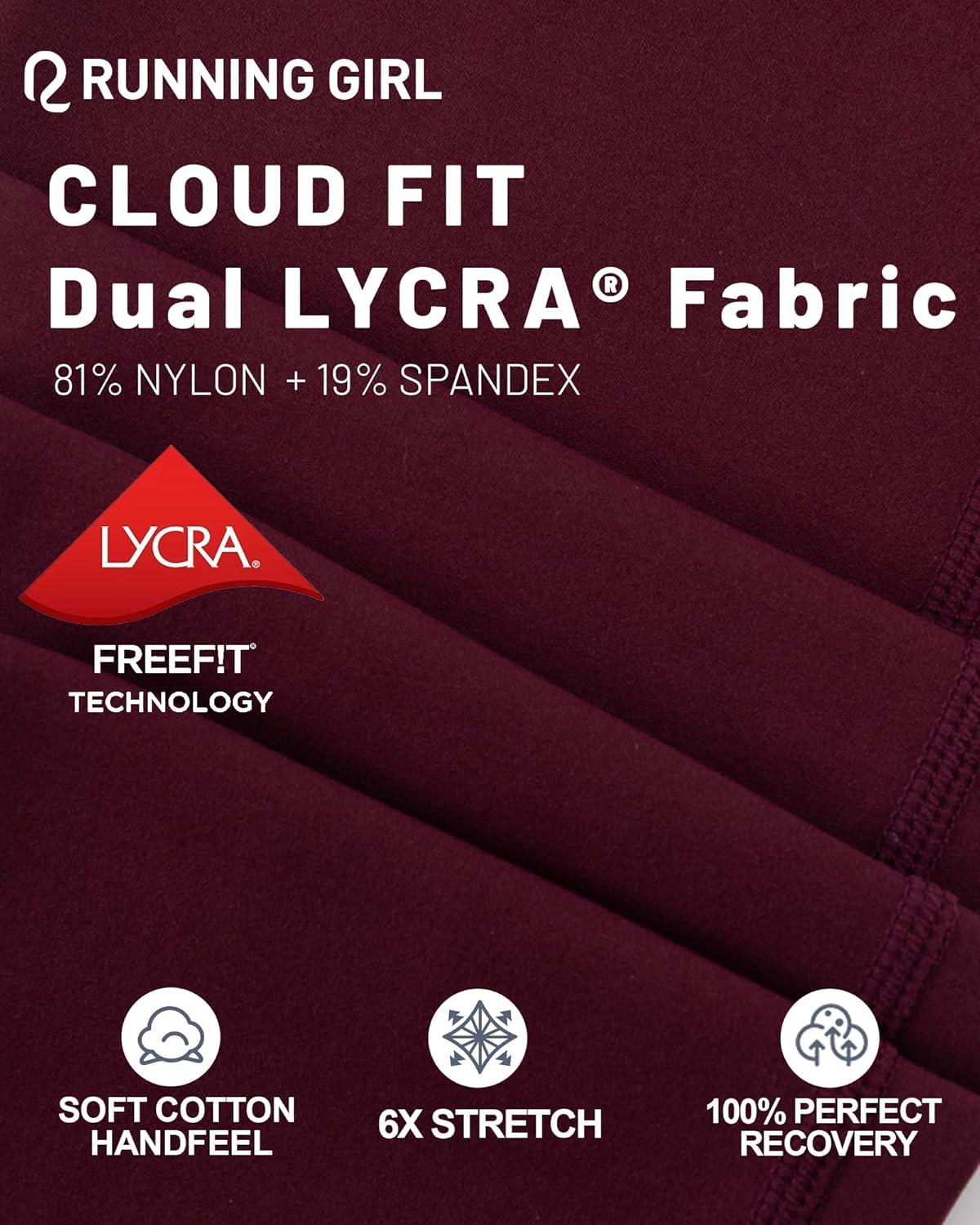 imageRUNNING GIRL Leggings with Pockets for Women Tummy Control 25quot High Waisted Yoga Pants Buttery Soft Gym Workout Yoga LeggingsRusset