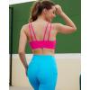 RUNNING GIRL Sports Bras for Women High Support,Racerback Molded Cup Sports Bra with Sewn in Pads(Z-hot Pink)