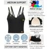 RUNNING GIRL Workout Tank Tops with Built in Bras for Women,Criss-Cross Back Medium Support Sports Bras for Women(1-black)