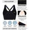 RUNNING GIRL Sports Bras for Women,Seamless Strappy Sports Bra High Support Crisscross Back with Removable Pads(B-black)