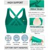 RUNNING GIRL Sports Bras for Women,Seamless Strappy Sports Bra High Support Crisscross Back with Removable Pads(B-green)