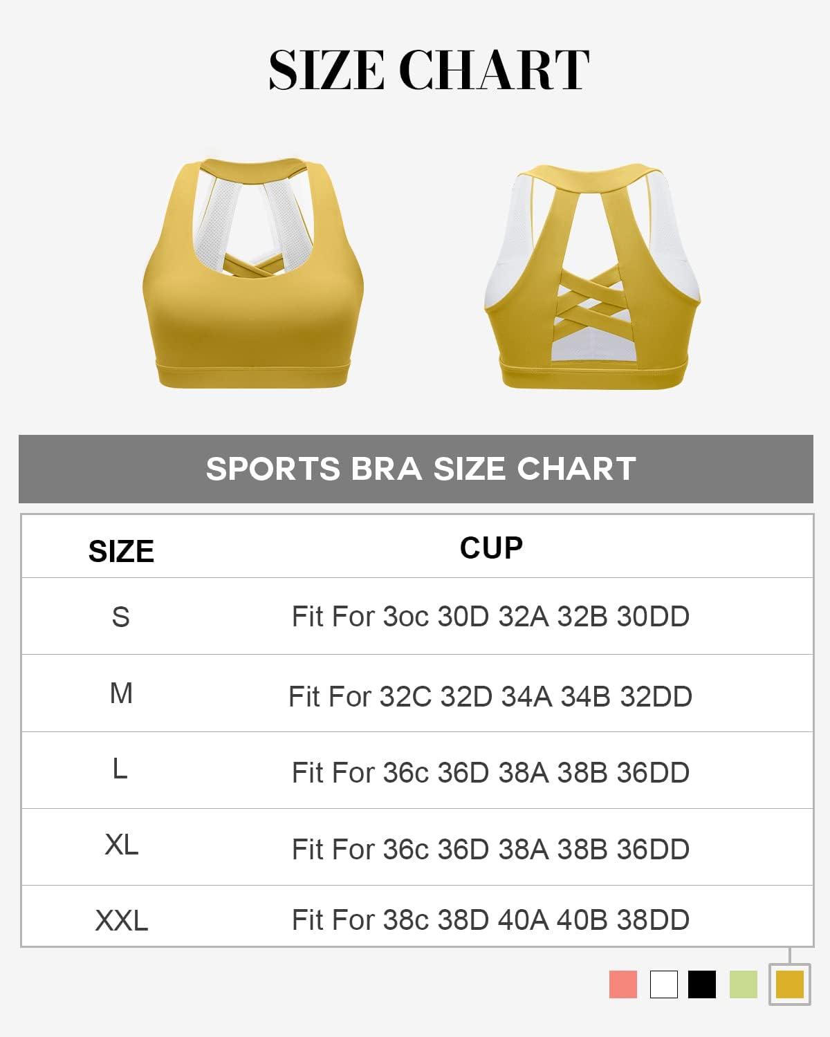 imageRUNNING GIRL Sports Bra for Women Padded Sports Bra for Women Workout Tops for Women Running Crisscross BackDark Yellow