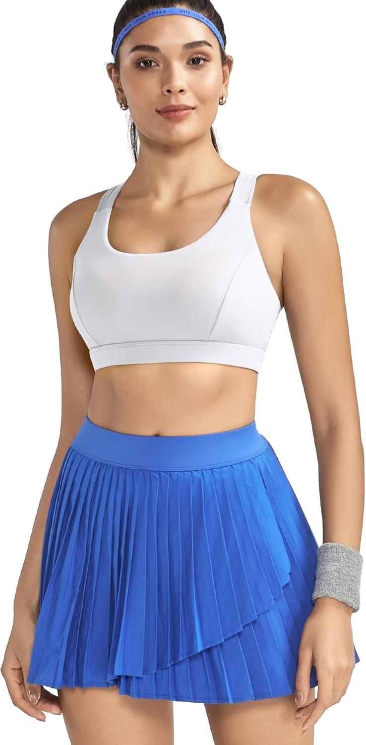 imageRUNNING GIRL Sports Bras for Women CrissCross Back Padded Strappy Sports Bras Medium Support Yoga Bra with Removable Cups2825 Grey S