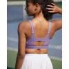 RUNNING GIRL Sports Bra for Women High Support, Molded Cup High Impact Sports Bras with Sewn in Pads(A-dusty Lavender)