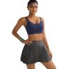 RUNNING GIRL Sports Bra for Women High Support, Molded Cup High Impact Sports Bras with Sewn in Pads(A-navy Blue)