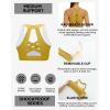 RUNNING GIRL Sports Bra for Women, Padded Sports Bra for Women Workout Tops for Women Running Crisscross Back(Dark Yellow)