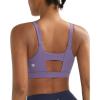 RUNNING GIRL Sports Bra for Women High Support, Molded Cup High Impact Sports Bras with Sewn in Pads(A-dusty Lavender)