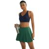 RUNNING GIRL Sports Bras for Women High Support, V Neck Molded Cup High Impact Sports Bra with Sewn in Pads(Navy Blue)