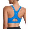 RUNNING GIRL Sports Bras for Women High Support,Racerback High Impact Blue Bra Moulded Cup Workout Bra for Large Bust(WX3047 Bright Blue S)